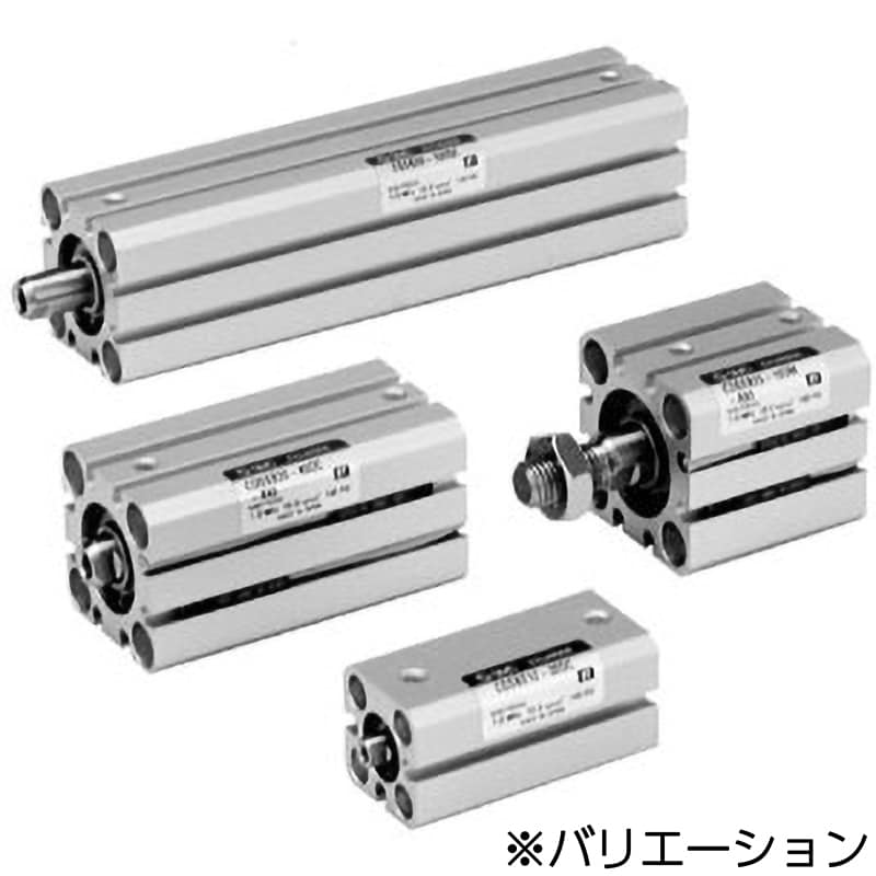 薄形シリンダ/コンパクトタイプ CQSシリーズ(CDQSD16-5～) 複動片ロッド シリンダストローク5mm