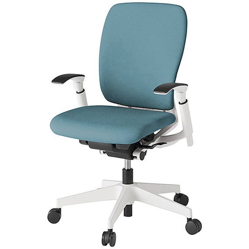 KF-437CF-WWS4 フルゴチェア ハイバック 可動肘付<配送時組立サービス付> イトーキ 組立・設置・取付 ナイロン双輪キャスター ホワイト  KF-437CF-WWS4