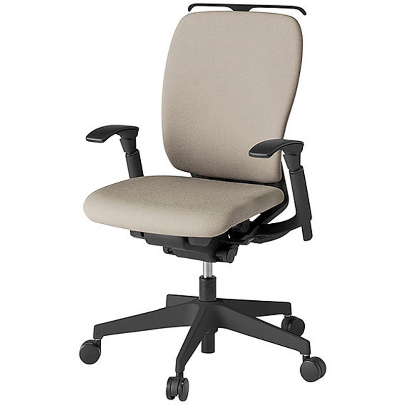 KF-437CFHT1F6 フルゴチェア ハイバック 可動肘 ハンガー付<配送時組立サービス付> イトーキ 組立・設置・取付 ナイロン双輪キャスター ブラック  KF-437CFHT1F6