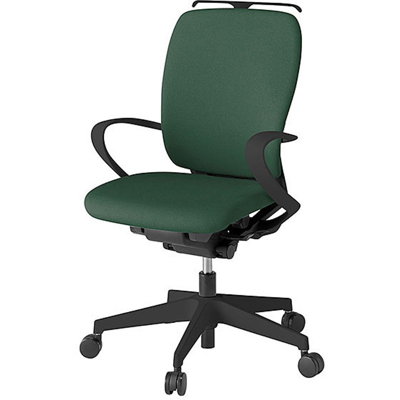 KF-436CFHT1G2 フルゴチェア ハイバック 固定肘 ハンガー付<配送時組立サービス付> イトーキ 組立・設置・取付 ナイロン双輪キャスター ブラック  KF-436CFHT1G2 50,988円