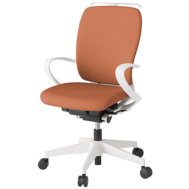 KF-436CFHWWD7 フルゴチェア ハイバック 固定肘 ハンガー付<配送時組立サービス付> イトーキ 組立・設置・取付 ナイロン双輪キャスター ホワイト  KF-436CFHWWD7