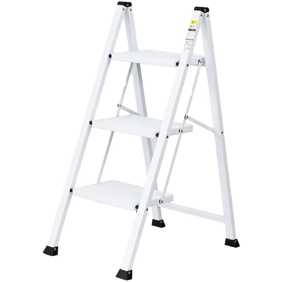 WK2004-WH 折りたたみ踏み台 ステップラダー 耐荷重150kg 1個 SIS