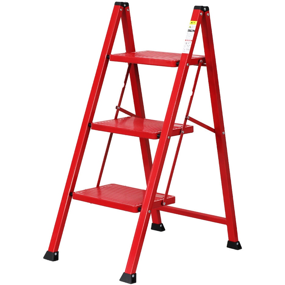 WK2004-RD 折りたたみ踏み台 ステップラダー 耐荷重150kg 1個 SIS