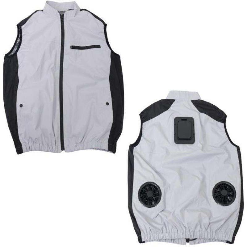 THANKO ベストタイプ 冷蔵服4 3L シルバーグレー TKCV25SGY TKCV25SGY 圧倒的に冷える「冷蔵服4」(ベストタイプ) 1セット THANKO