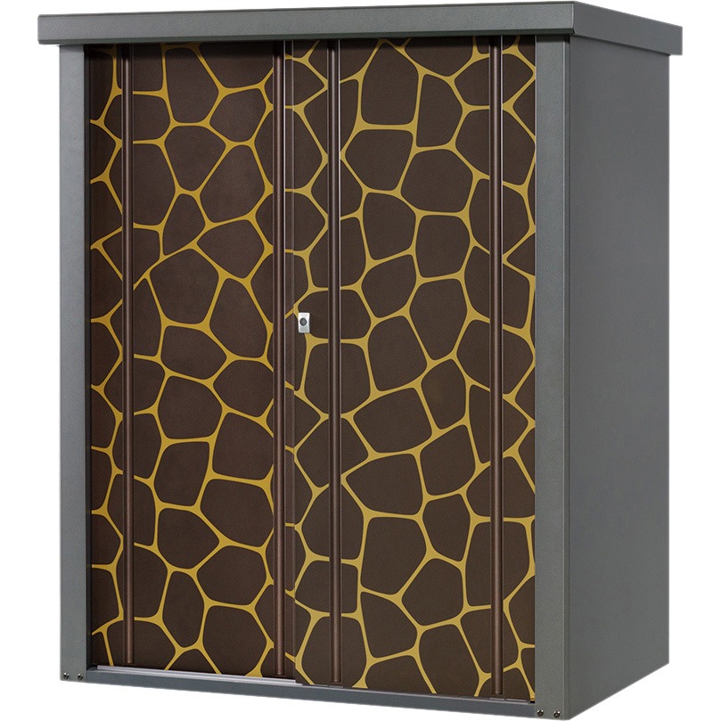 TJS-1215AN-D 柄入り物置 タカヤマ タークブラウン色   TJS-1215AN-D