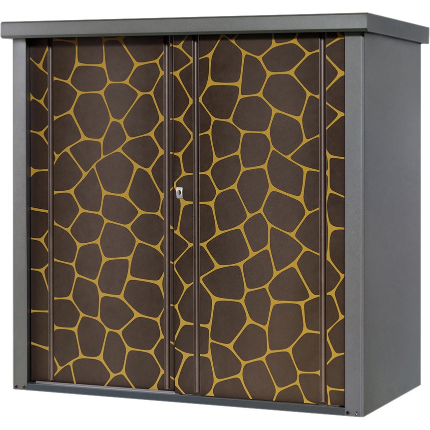 TJS-1515AN-D 柄入り物置 タカヤマ ダークブラウン色   TJS-1515AN-D