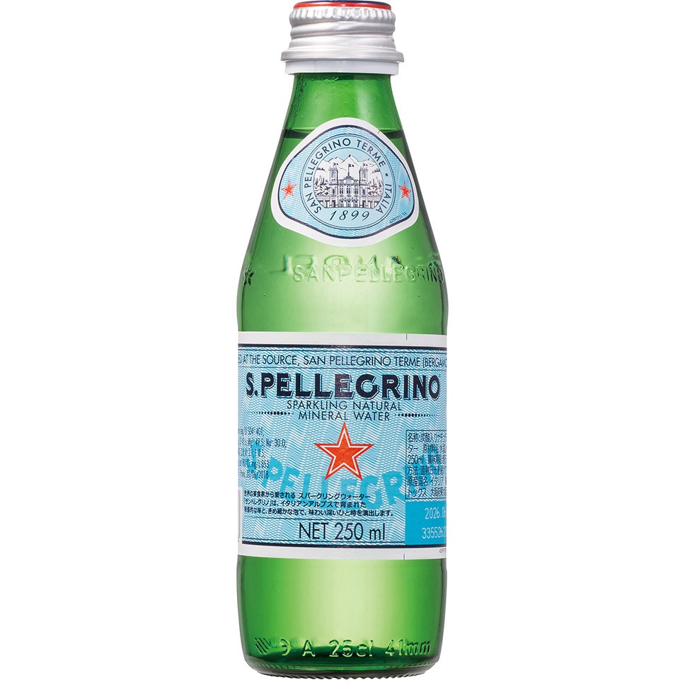 スパークリングナチュラルミネラルウォーター 瓶 1セット(250mL×24本) 日仏貿易 【通販モノタロウ】