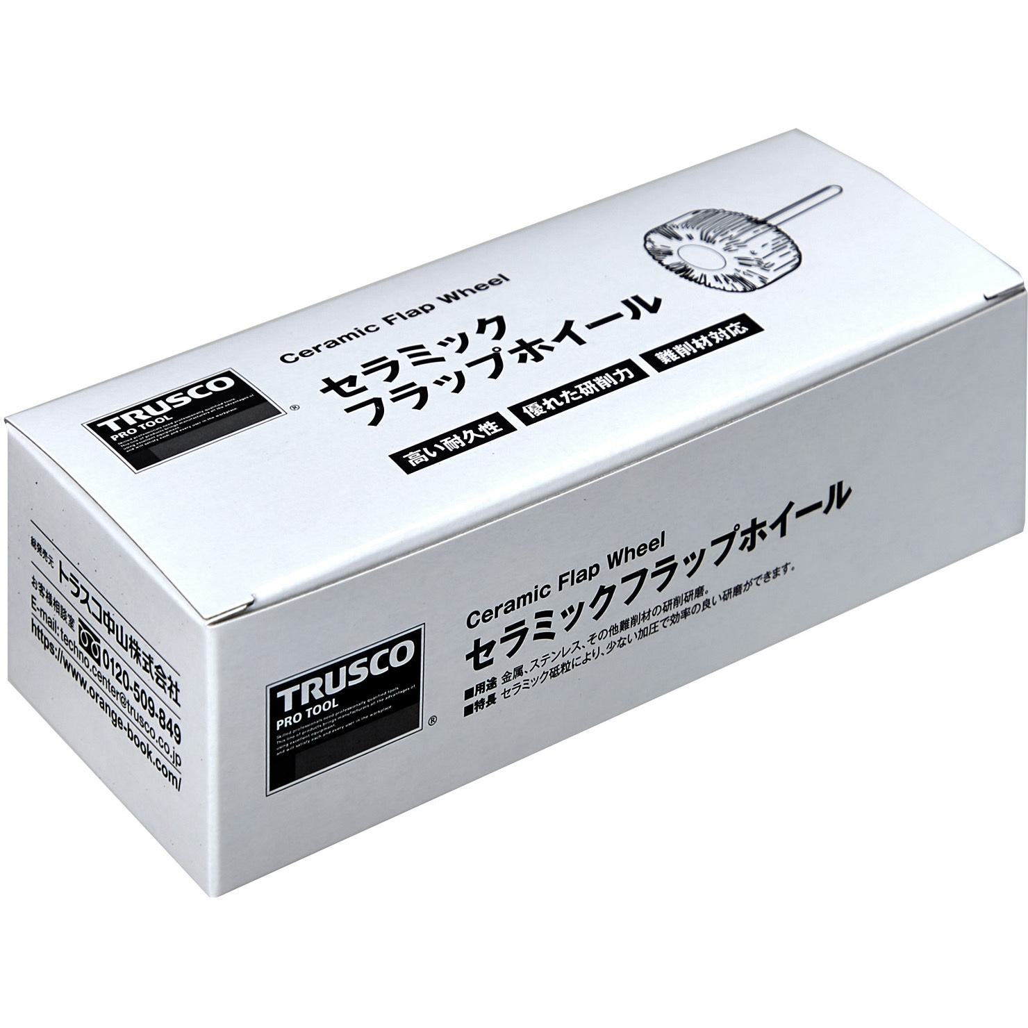 TCF5025-CE-180 セラミックフラップホイール(軸径6mm) TRUSCO