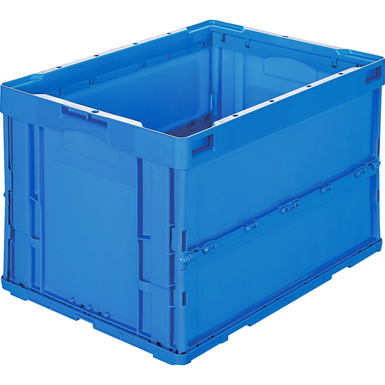 CRS50N2-DB α折りたたみコンテナ TRUSCO 容量50L ダークブルー色 1個