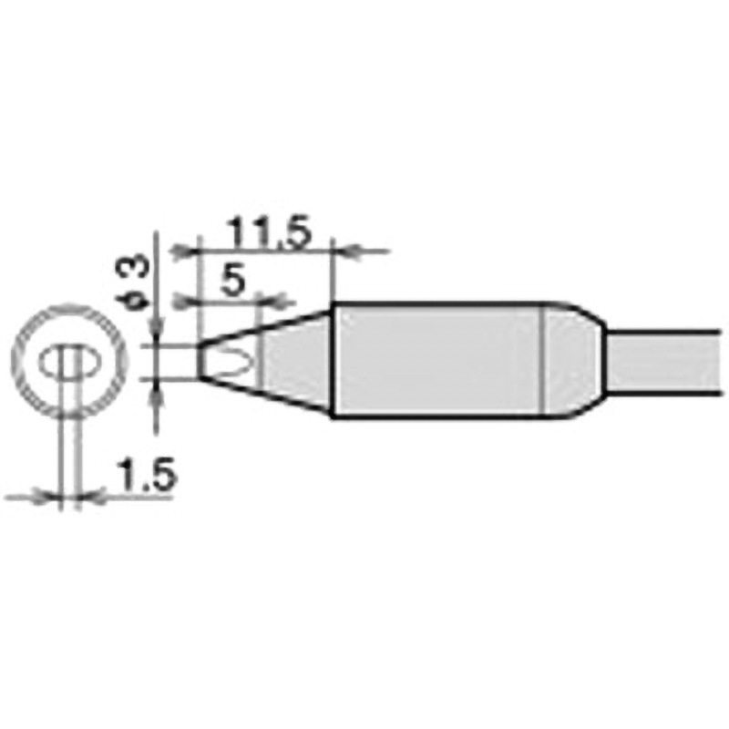 RX-85HRT-3D 交換こて先(RX-85HRTシリーズ) 1個 goot(太洋電機産業