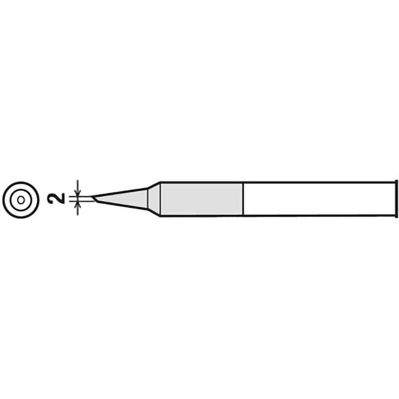 goot 替こて先 2C型 PX-40RT-2C 2mvetro PX-40RT-2C 交換こて先(PX-40RTシリーズ) 1個 goot(太洋電機産業