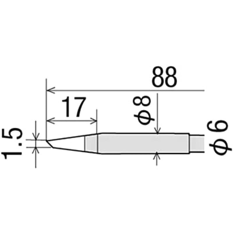 goot 替こて先 径6-8×88mm RD-68D tf8su2k 太洋電機産業(goot) 替こて先 径6-8×88㎜ RD-68D 日本製 goot 替こて先