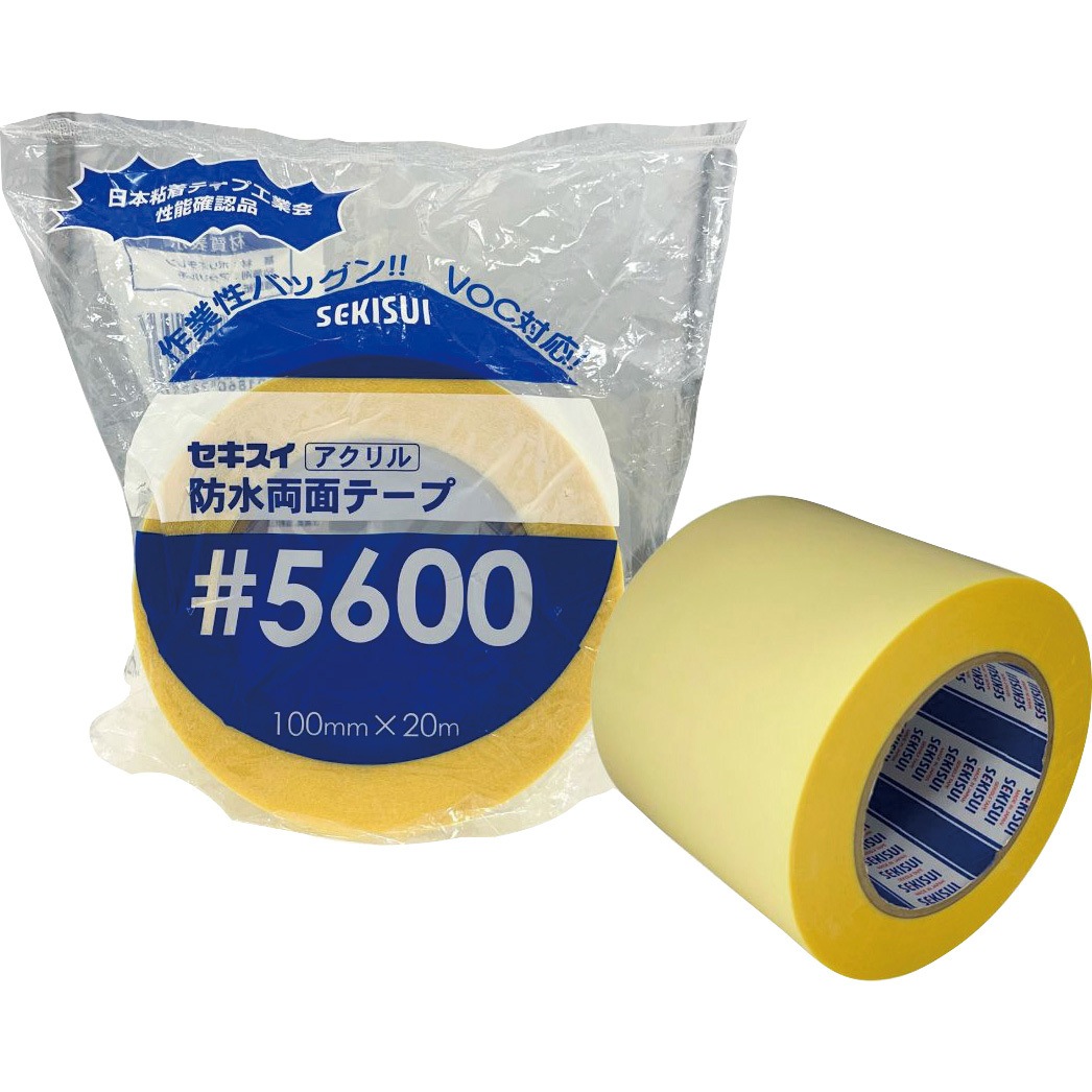 W560003 防水両面テープ#5600 セキスイ 幅100mm長さ20m 1巻 【通販