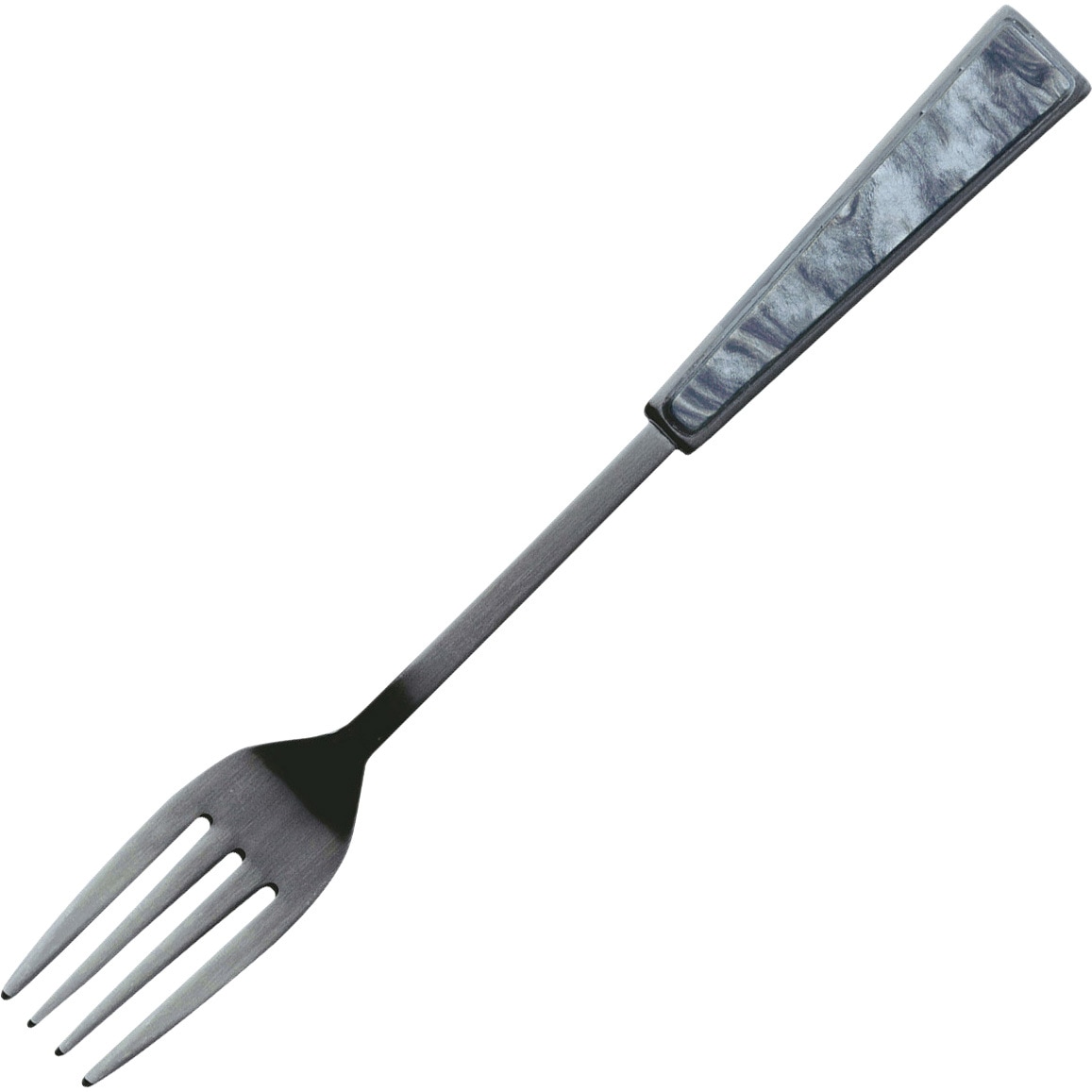 410675 アクリルカトラリープレートブラッククロデザートフォーク 1セット(12本) 高桑金属 【通販モノタロウ】