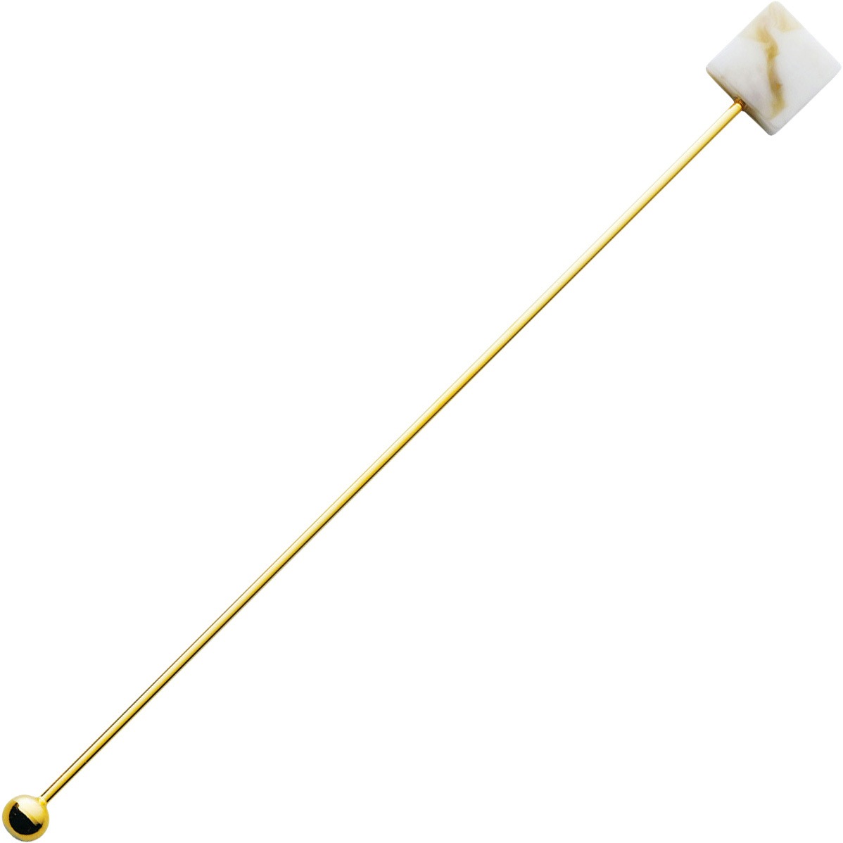 408917 アクリルカトラリーブロックシロシカクマドラー 1セット(12本) 高桑金属 【通販モノタロウ】