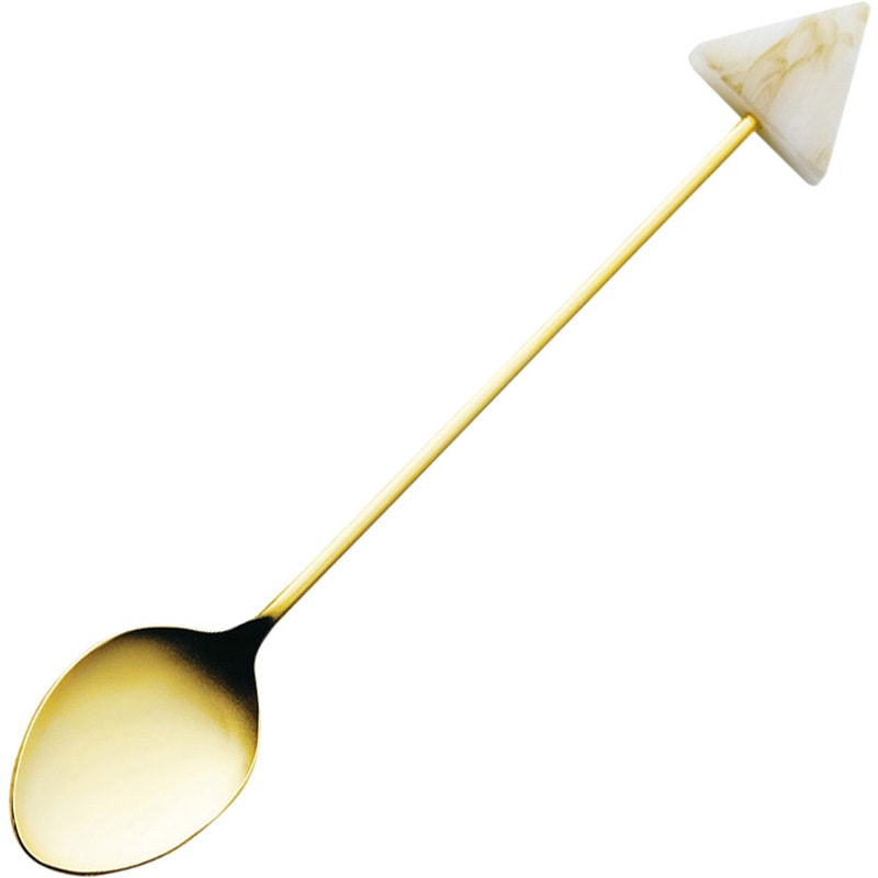 408863 アクリルカトラリーブロックシロサンカク スプーン 1セット(12