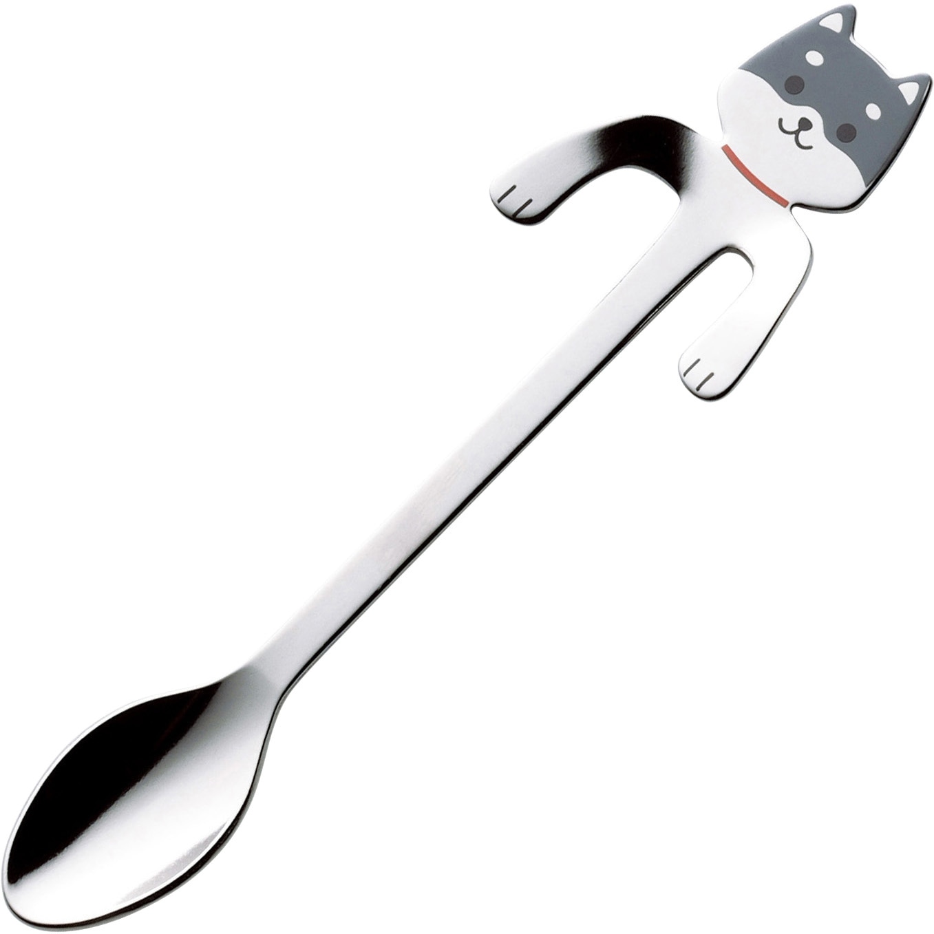 407132 コーヒースプーンしばいぬ黒しば 1セット(12本) 高桑金属 【通販モノタロウ】