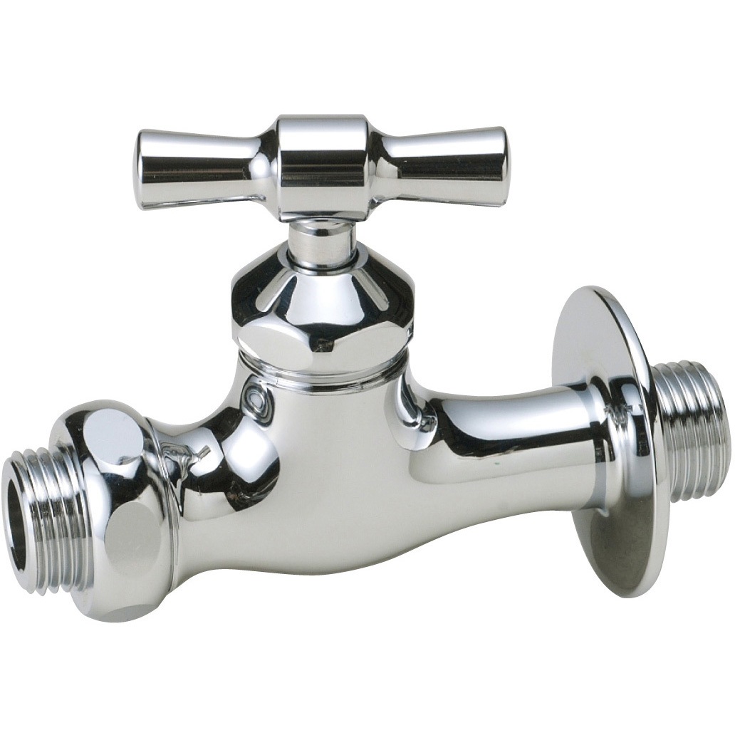 N215-KOTEI 補助蛇口 Nシリーズ  スタンダード   クロームメッキ仕上 固定コマ仕様 1個 ニッコーエクステリア 【通販モノタロウ】