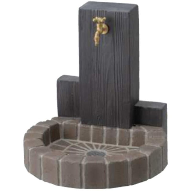 RS-12WT-PAーTB 立水栓ユニット ウッドクリートタイプ ニッコーエクステリア 幅600mm奥行555mm高さ626mm