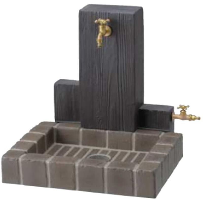 RS-12WT-PBーTB 立水栓ユニット ウッドクリートタイプ ニッコーエクステリア 幅590mm奥行531mm高さ626mm 38,987円