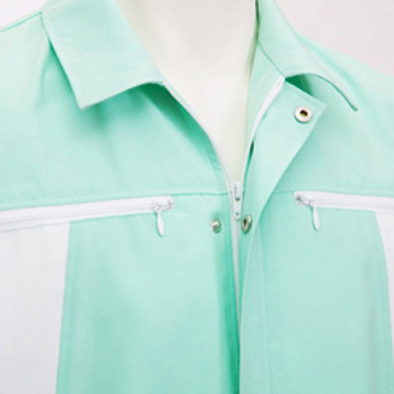 M-961 メンズ半袖ブルゾン リミット ブルー色 M着丈62cm  M-961