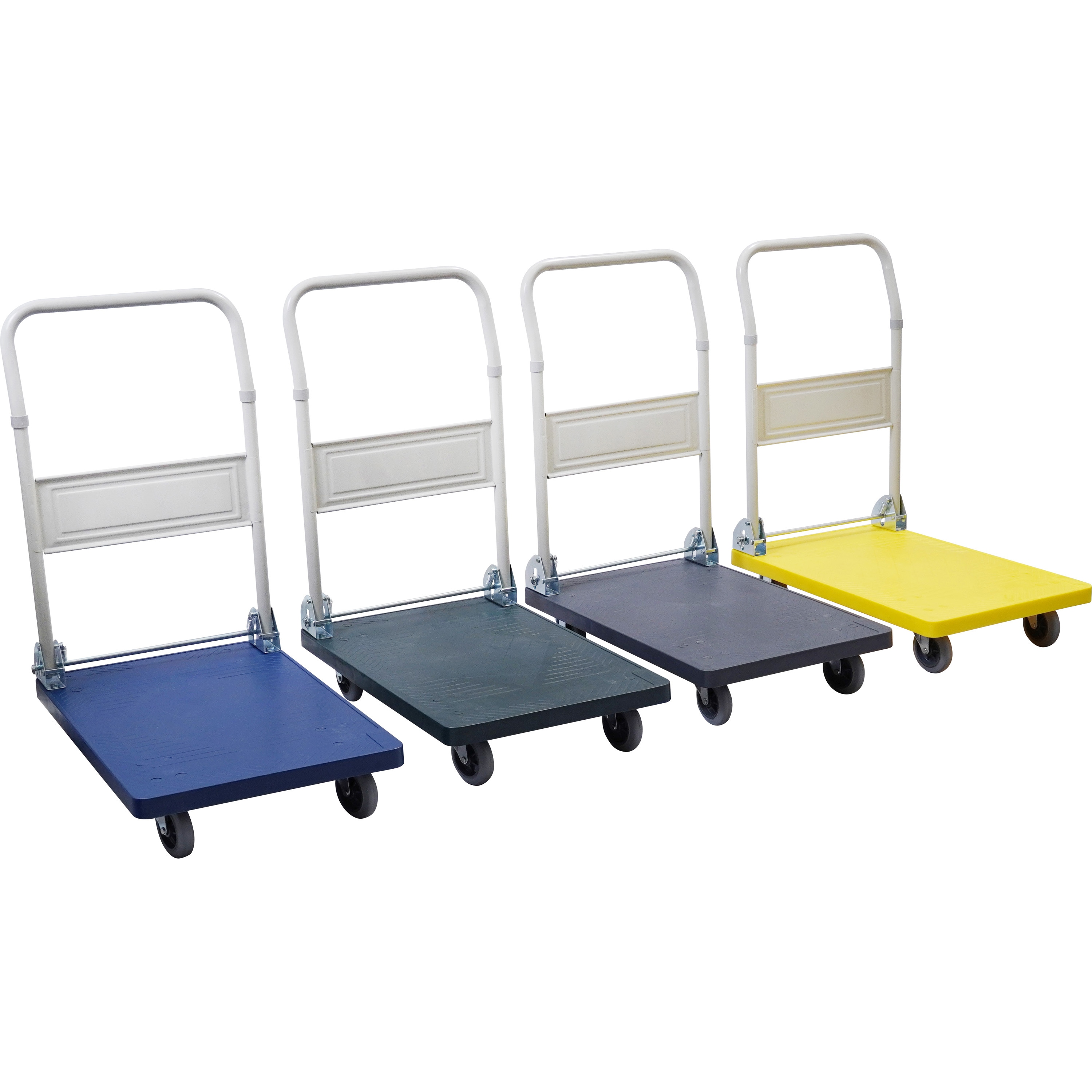 MP-S-RUB150 台車 折りたたみ式 樹脂製 軽量走行 ゴム車輪 モノタロウ