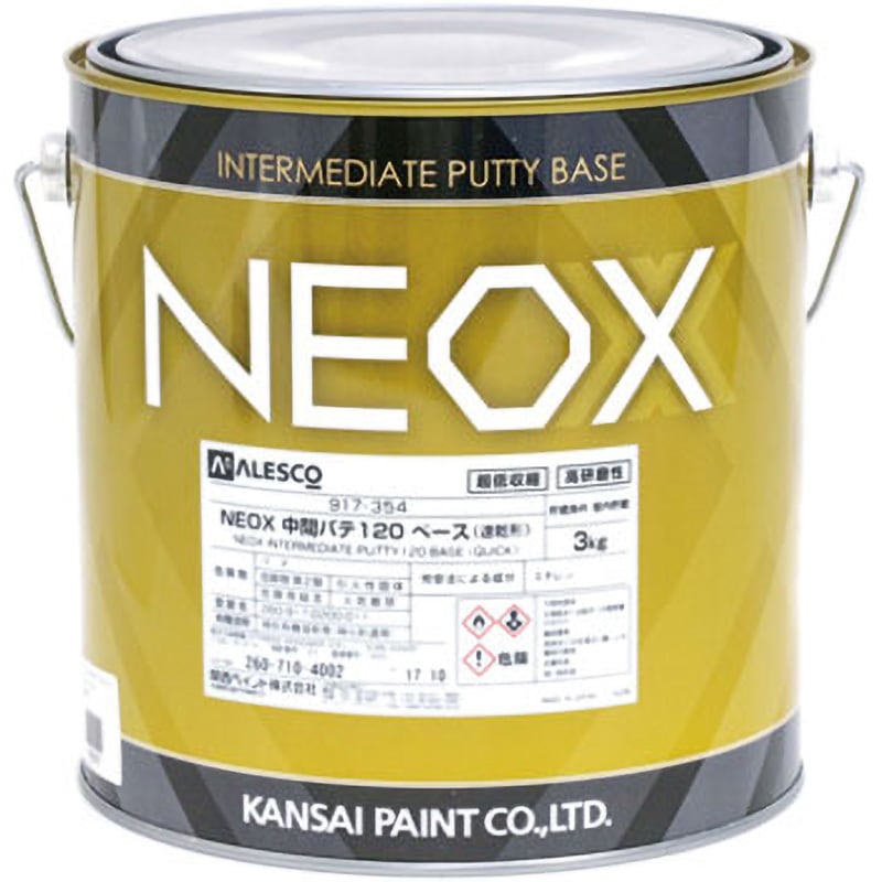 917-354 NEOX 中間パテ120 1缶(3kg) 関西ペイント 【通販モノタロウ】