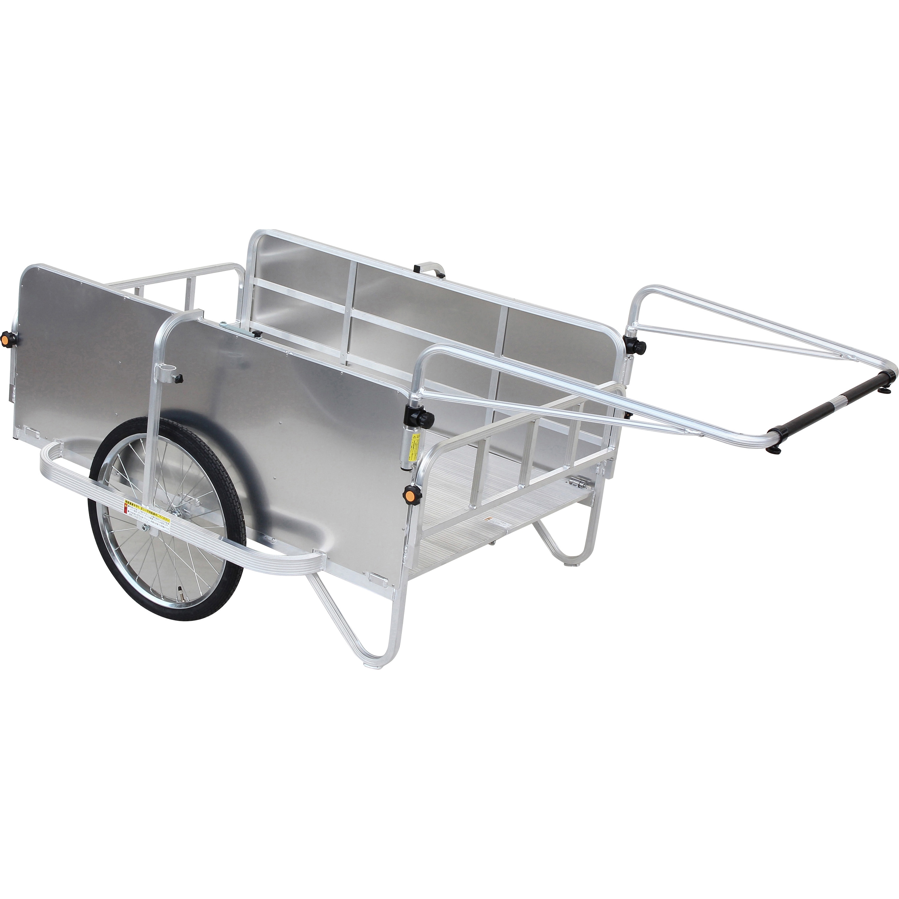 HC-1208NA コンパック アルミ製側面アルミパネル付タイプ HARAX(ハラックス) 荷台長さ1200mm荷台幅800mm  HC-1208NA