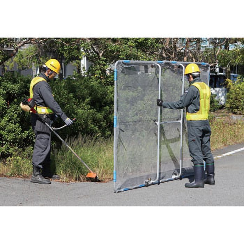 ハラックス｜HARAX ガーネット四つ折りタイプ HBE-1827K-4 草刈作業の飛散ガード（キャスター付）重量 5.2kg｜法人様限定 ガーネット