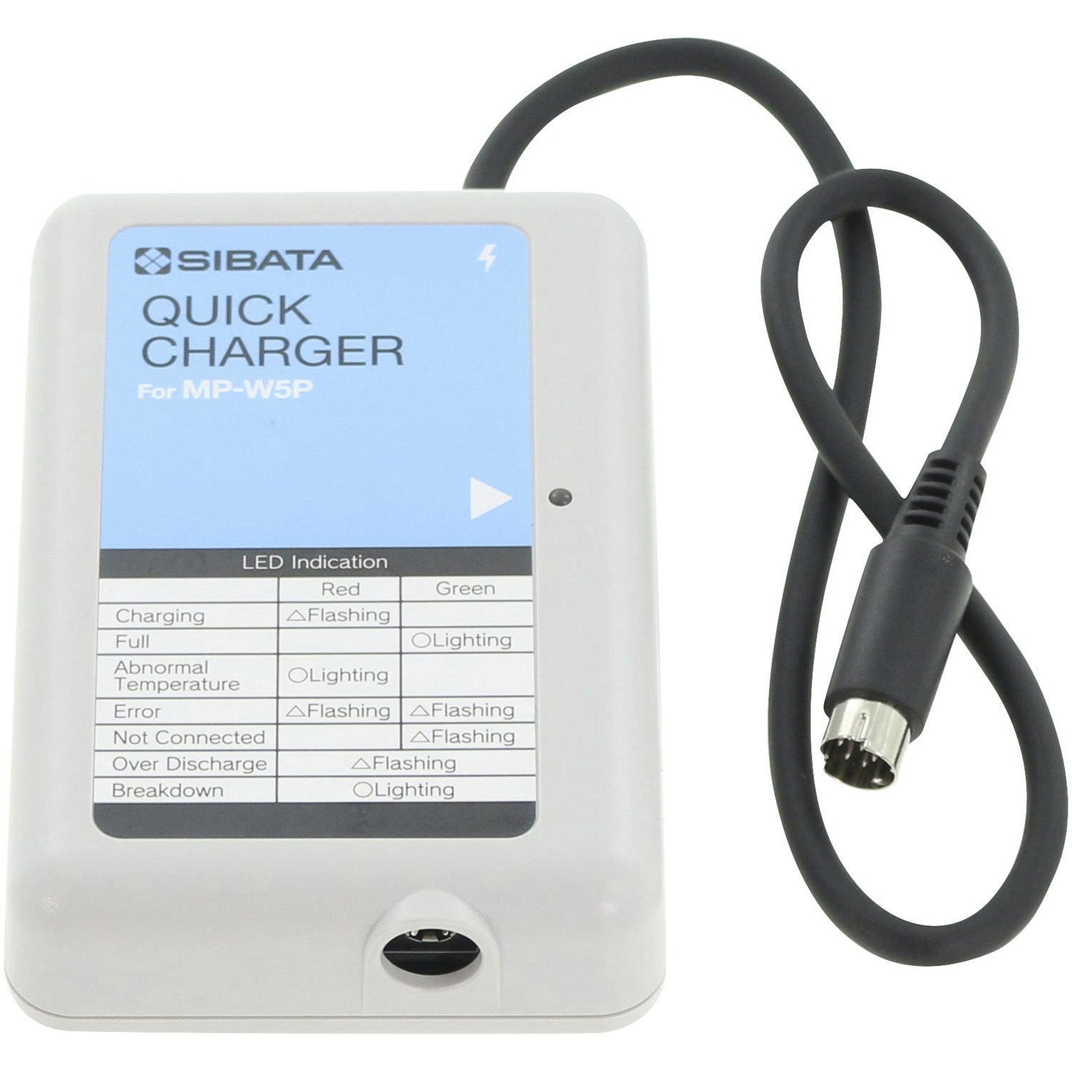 080860-5064 ミニポンプMP-W5P用充電器 クイックチャージャーQCA-W5SE(CE) SIBATA(柴田科学) 寸法W70×D105×H23mm  080860-5064