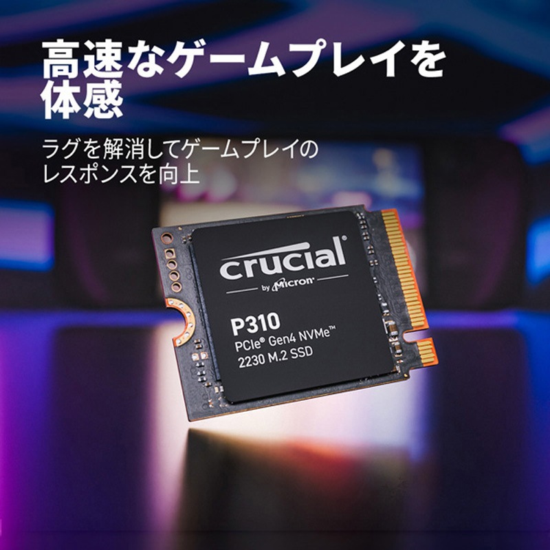 内蔵型SSD Crucial P310 500GB PCle4.0 M.2 SSD Amazon | Crucial P310 500GB 3D NAND NVMe PCle4.0 M.2 SSD