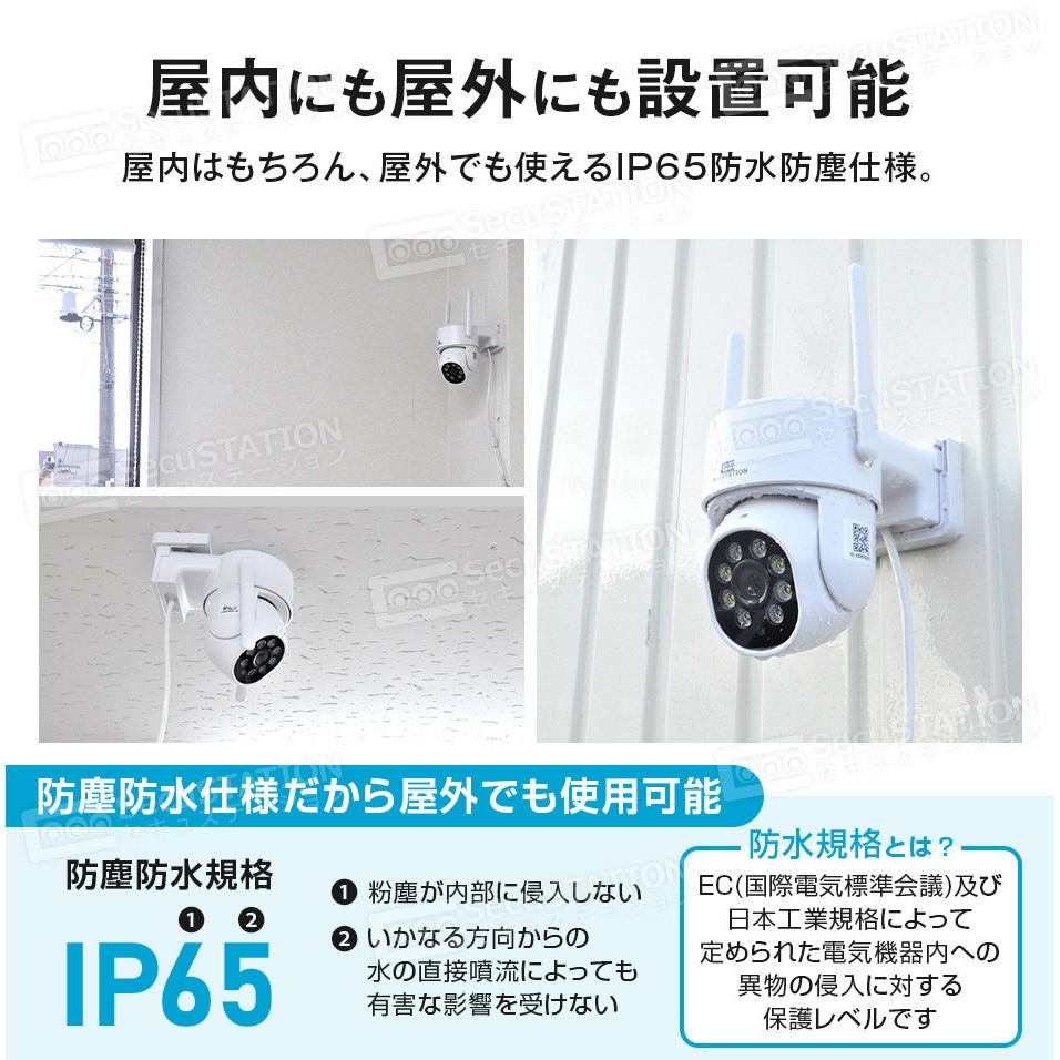SC-DF45-64GB SecuSTATION パンチルト防犯カメラ 【セキュガードD360