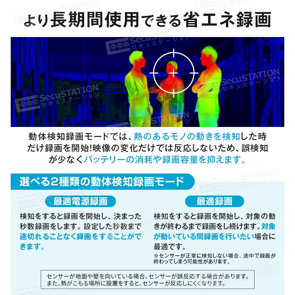 SC-DM44 SecuSTATION ソーラーパネル付き防犯カメラ 【セキュ