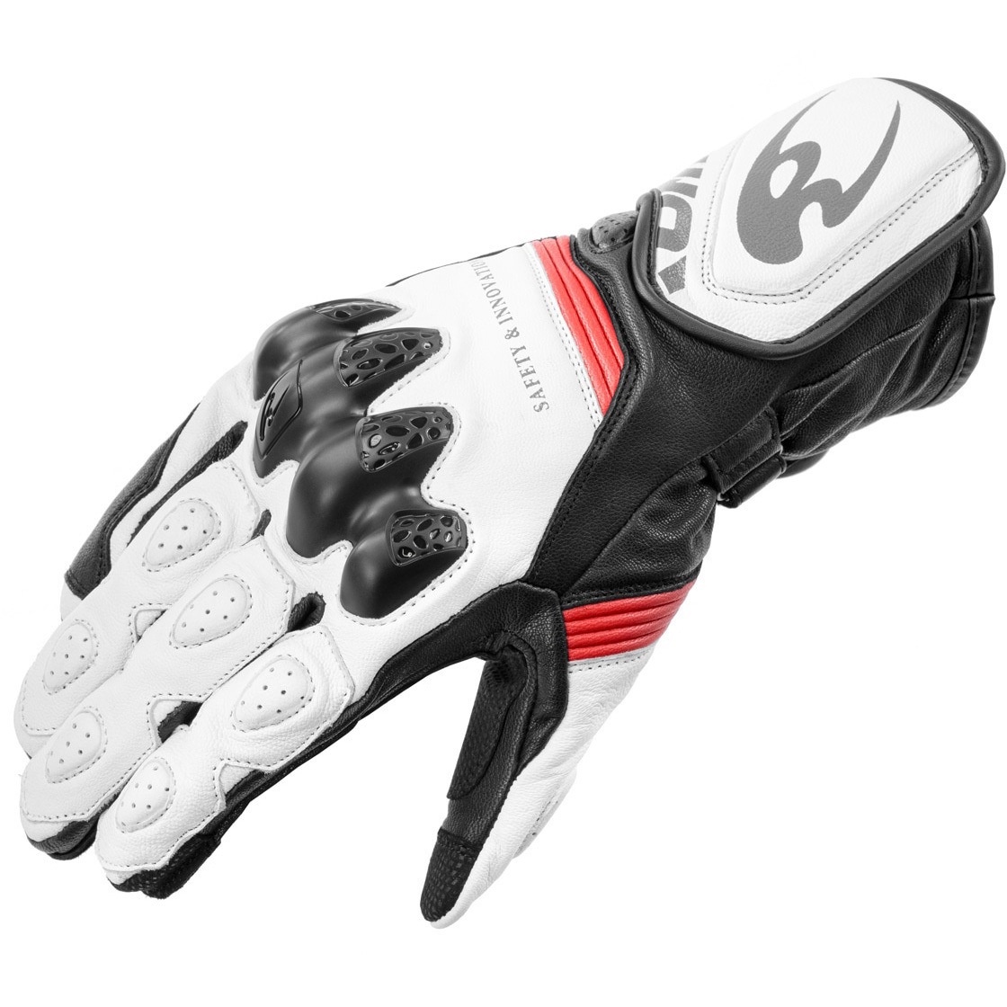 06-266/WH/M GK-266 レーシンググローブ コミネ ホワイト色
