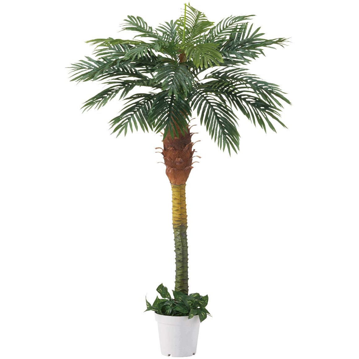 8724-4729 年間装飾品 フェイクグリーン 観葉植物 人工樹木デラックスパームツリー ストア・エキスプレス 幅120cm奥行120cm高さ180cm 1台 8724-4729