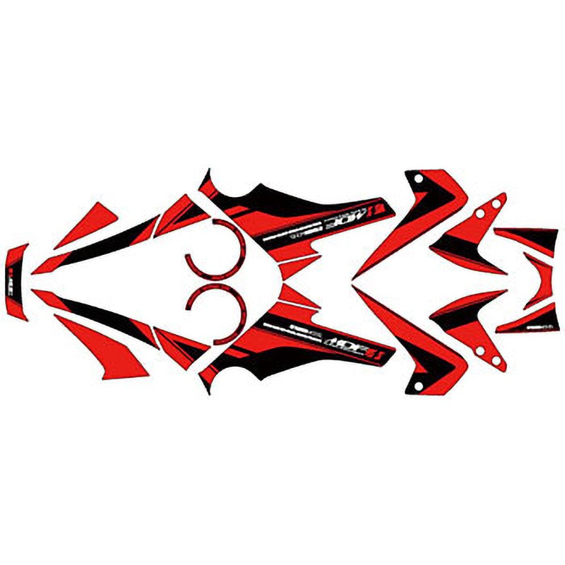 MGROM-A-RD-ALL グラフィックキット オンロード MDF(エムディーエフ) レッド色   MGROM-A-RD-ALL