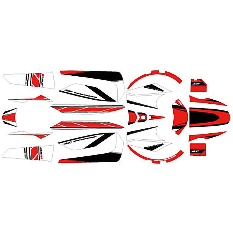 MBWS50-D-RD-ALL グラフィックキット スクーター MDF(エムディーエフ) レッド色   MBWS50-D-RD-ALL