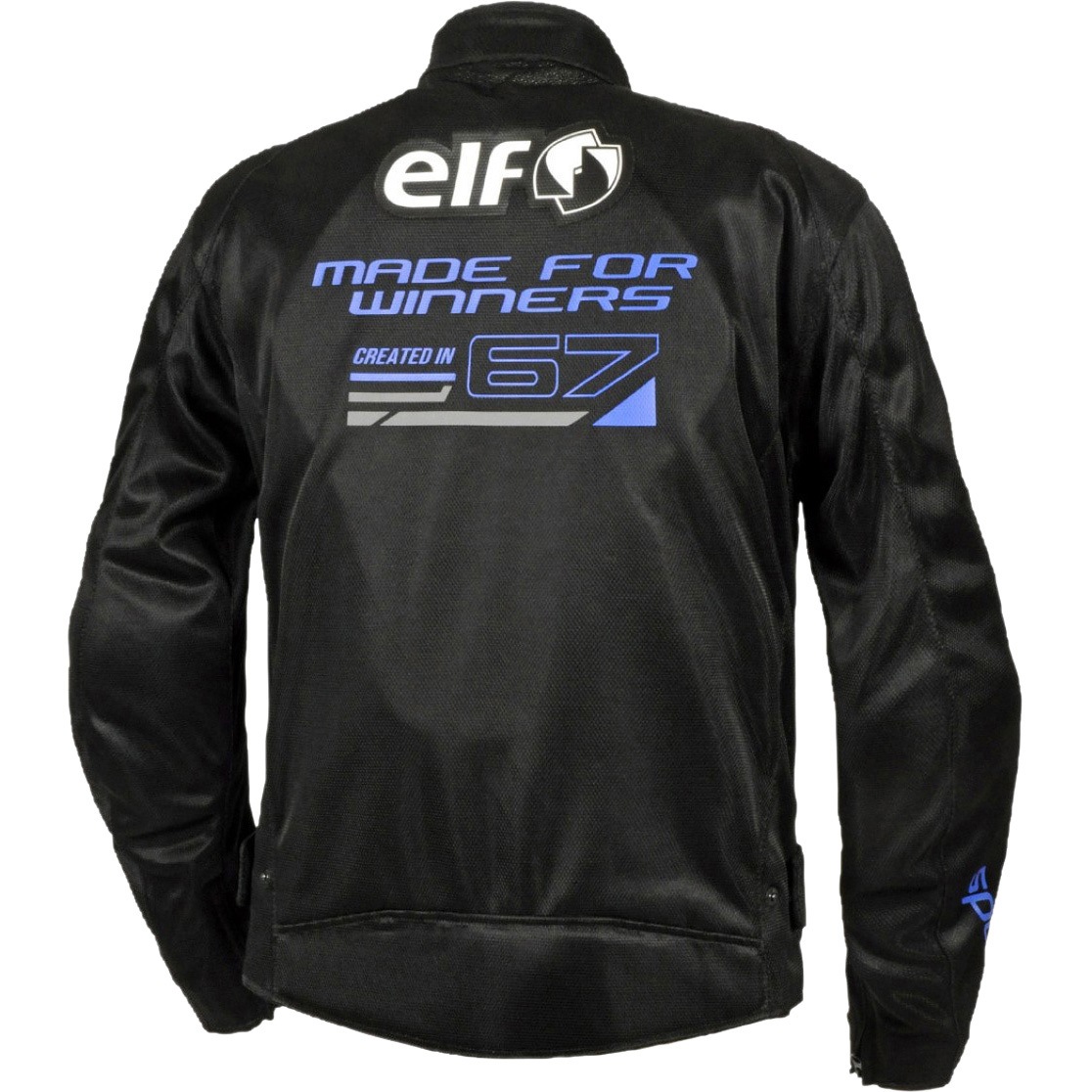 EJ-S121 エオリアメッシュジャケット elf ブラック&ブルー色 サイズM