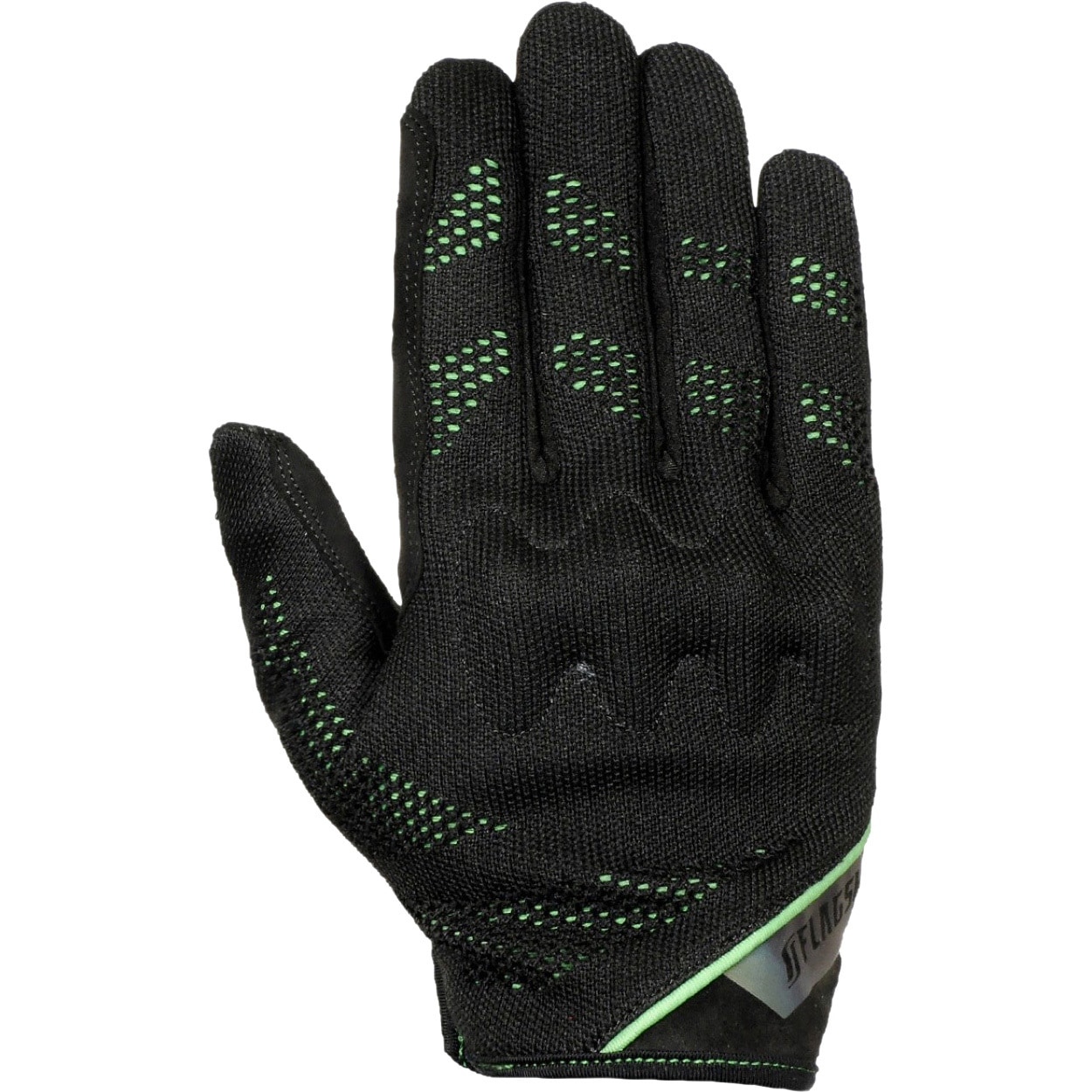 FG-S618 スリットニットグローブ FLAGSHIP(フラッグシップ) ブラック&グリーン色 サイズS  FG-S618