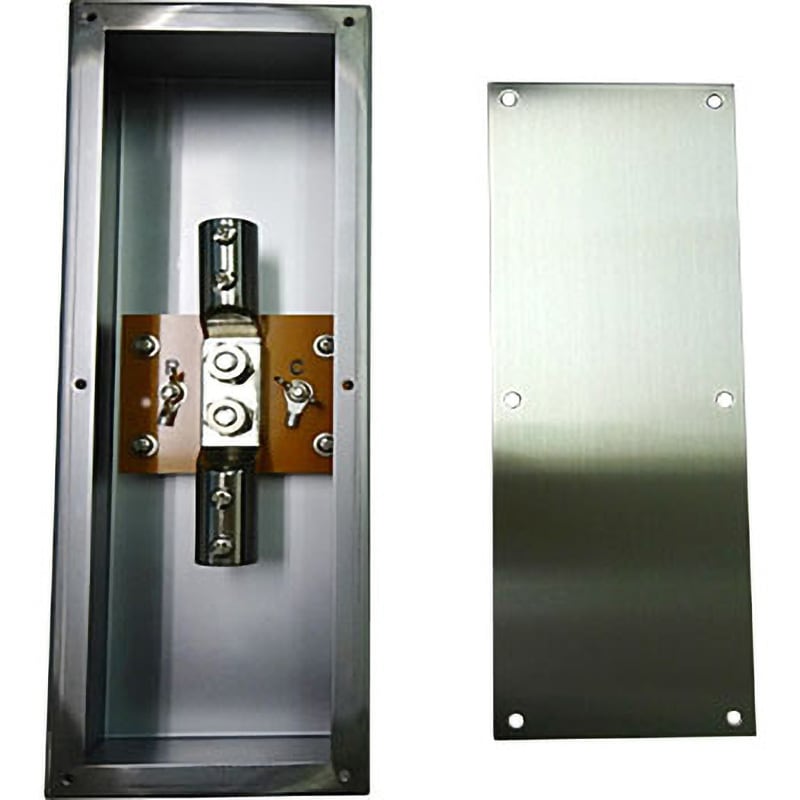 QQB0445 接続用2端子BOX・PC端子付 露出型 ステンレス製 1個 NIP