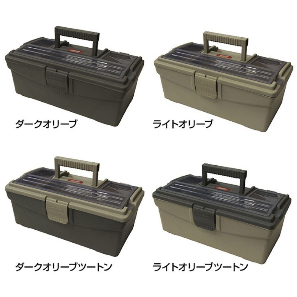 ライトオリーブツートン タックルボックス (2層式)1101 OGK(大阪漁具