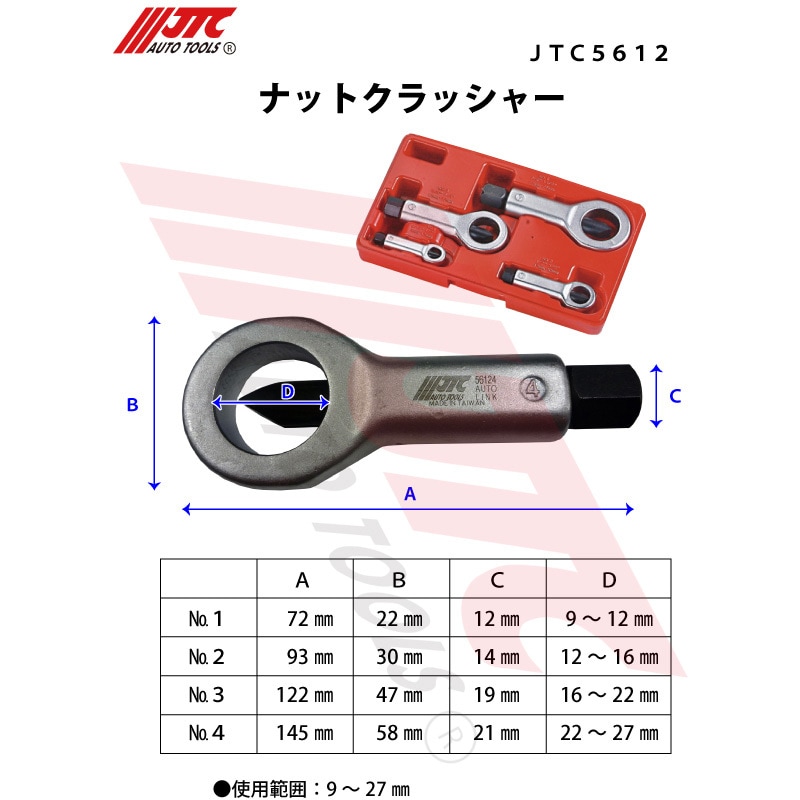 JTC5612 ナットクラッシャー 1セット JTC 【通販モノタロウ】