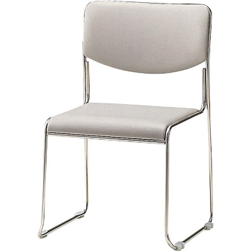 CM331-CX ループスタッキングチェア CM331シリーズ サンケイ ウレタンファーム ビニールレザー ライトグレー色 高さ750mm幅507mm奥行515mm 1脚 14,615円