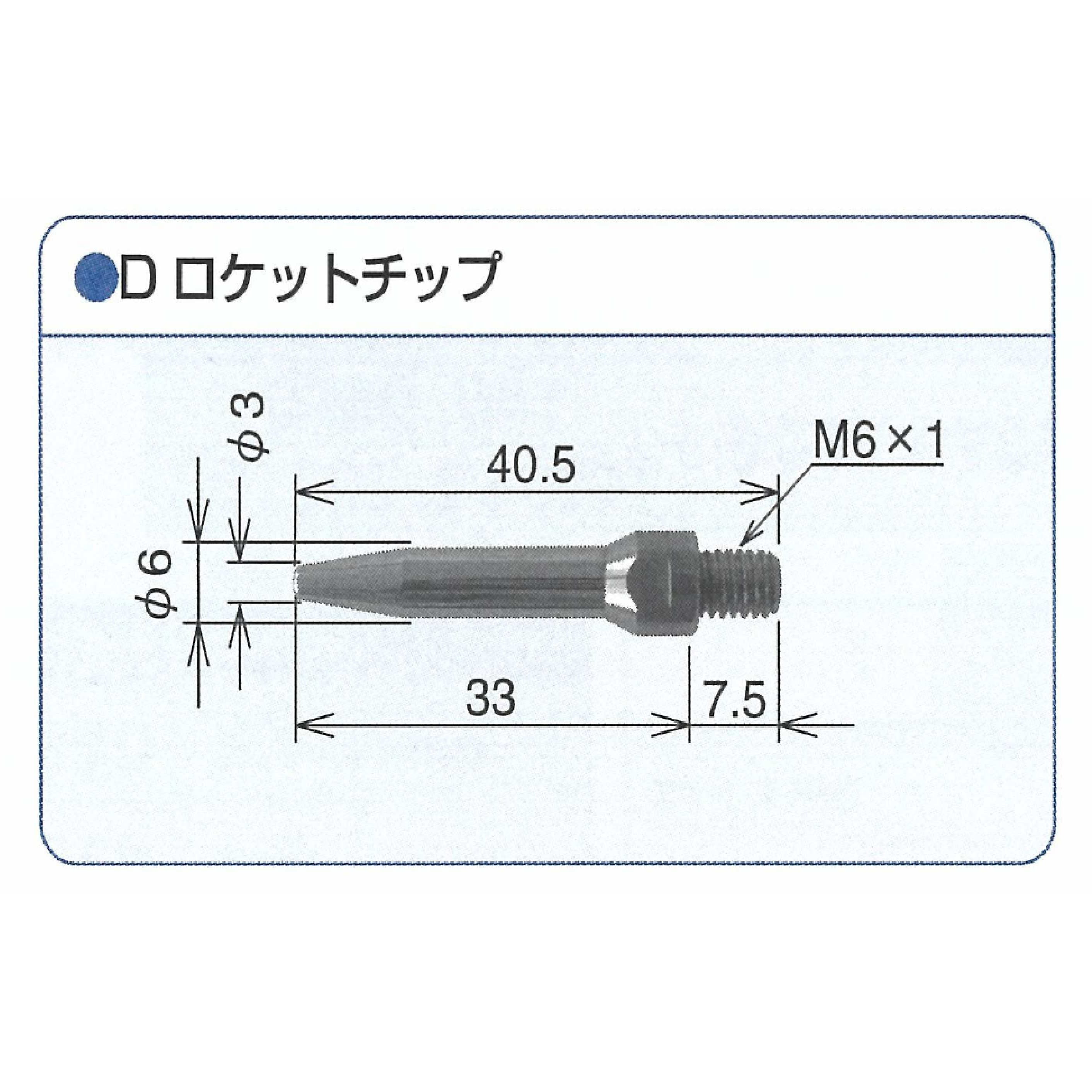 23323 Dロケットチップ トーキン サイズ0.9mm 1箱(10本