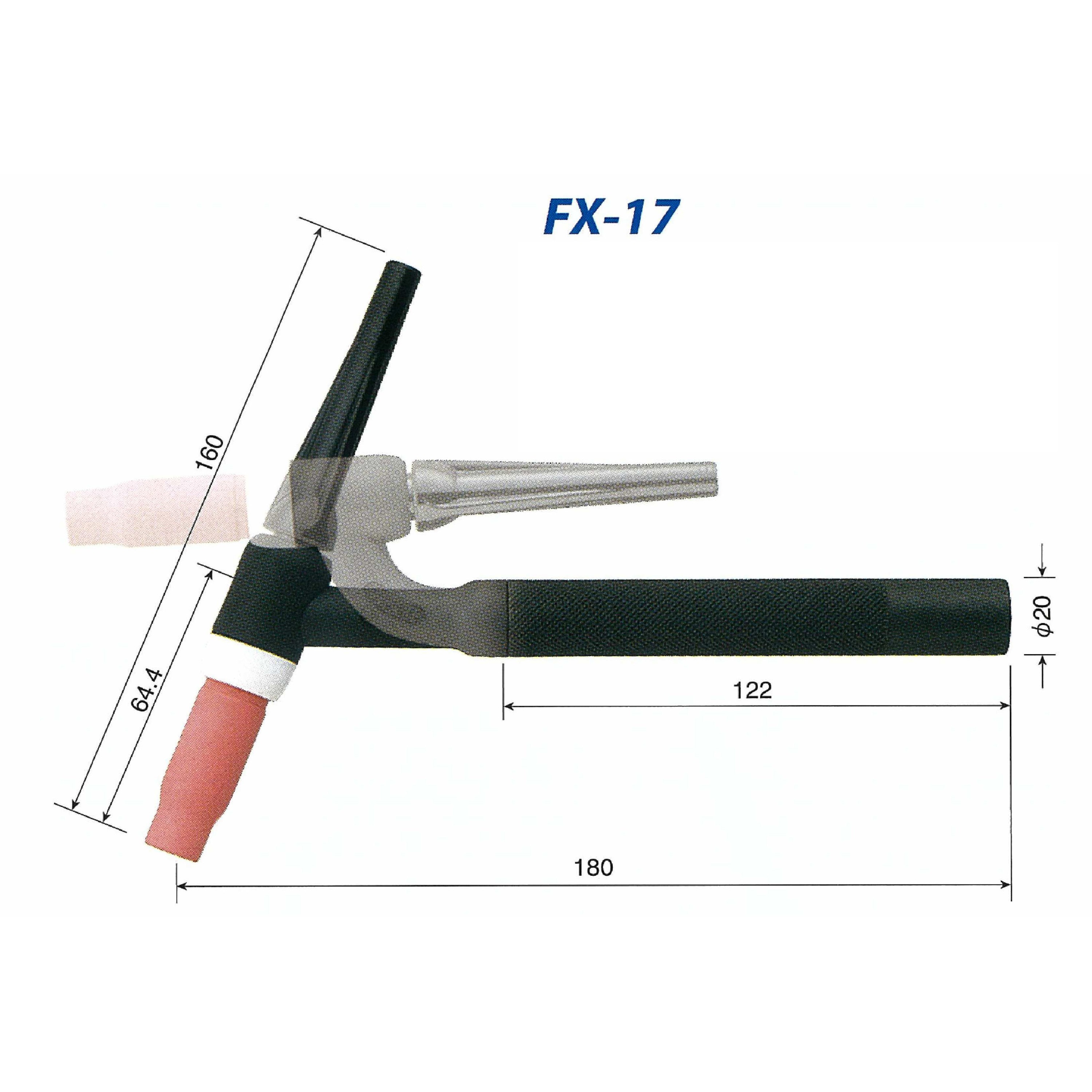 FX-17-4(H) TIGトーチ トーキン ケーブル長4m
