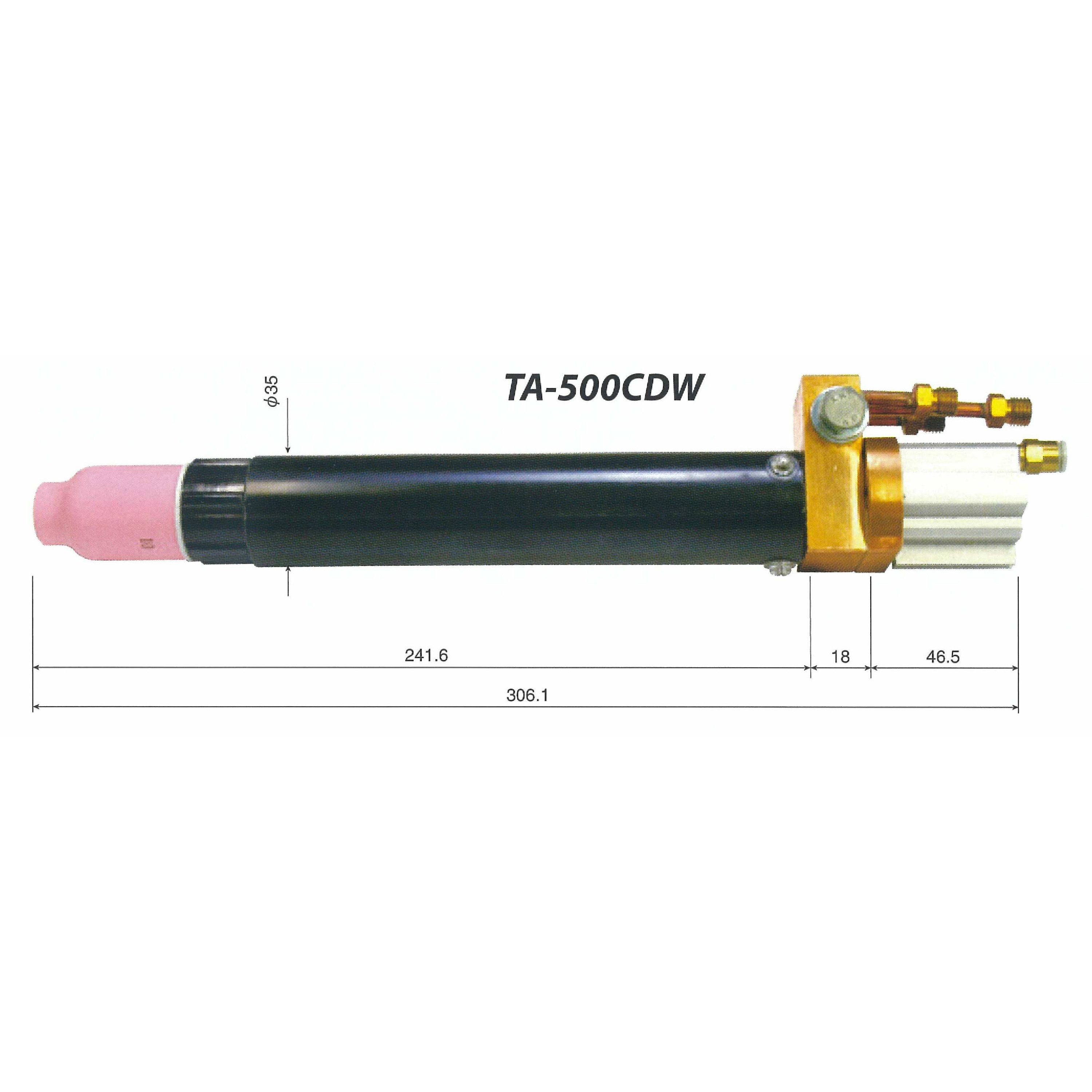 TA-500CDW-A-8 TIGトーチ トーキン 水冷 ケーブル長8m 【通販モノタロウ】