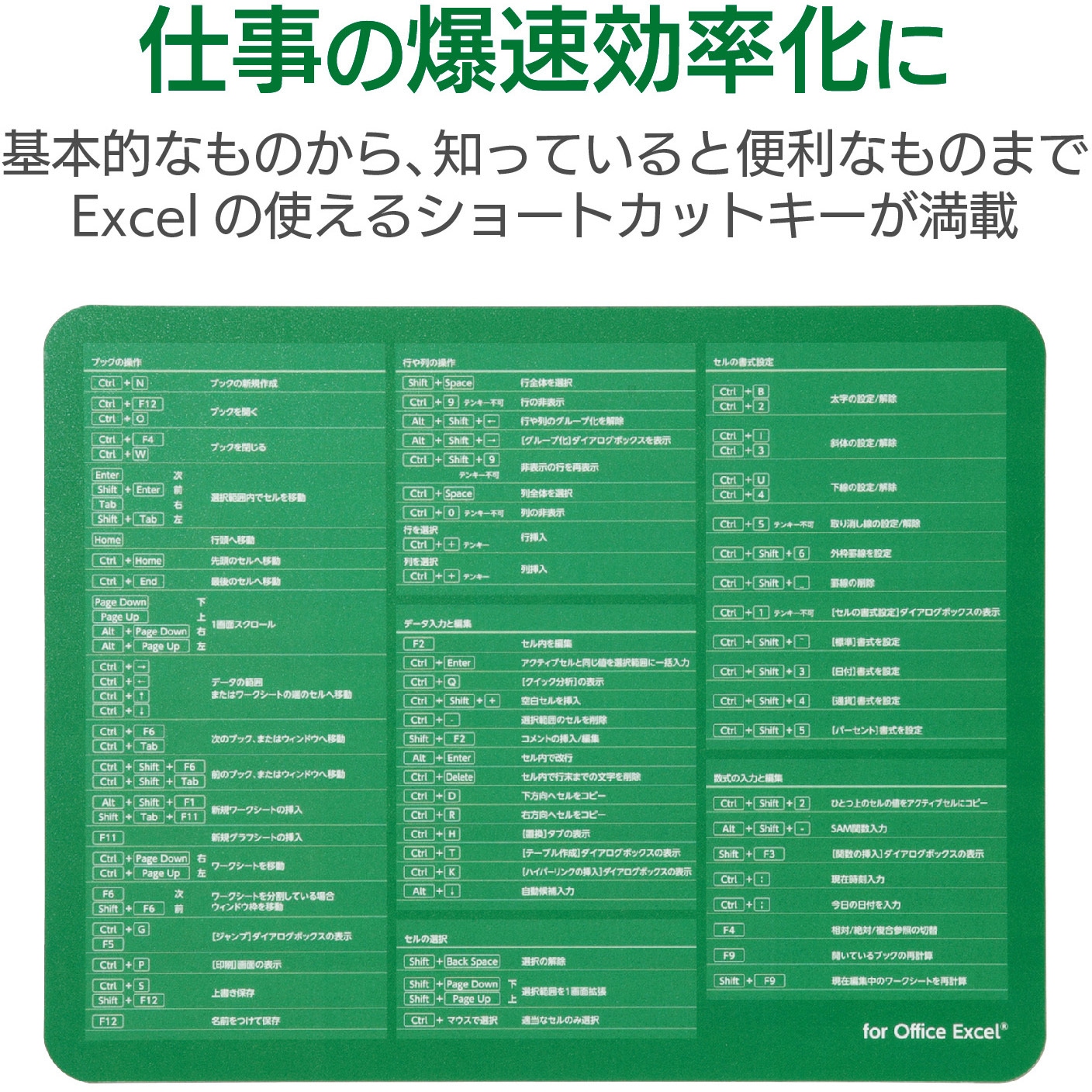 MP-SCE マウスパッド 入力支援 環境にやさしい素材 エレコム グリーン
