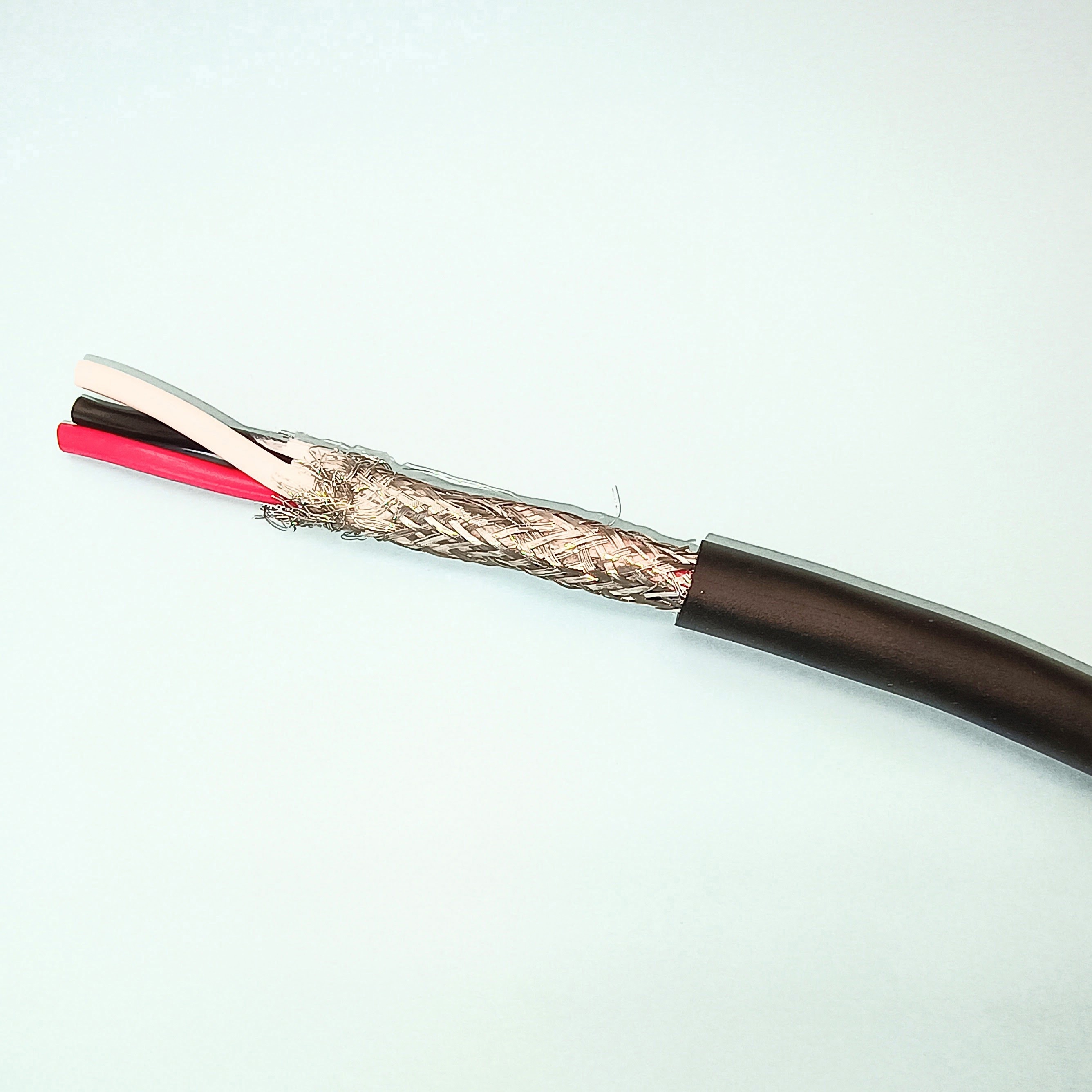 NEO-FLEX CHC300 1.25×2 耐熱・耐油・難燃・シールド付フレキシブルコード 長岡特殊電線 黒色 芯数2 長さ20m導体断面積1.25mm<sup>2</sup>