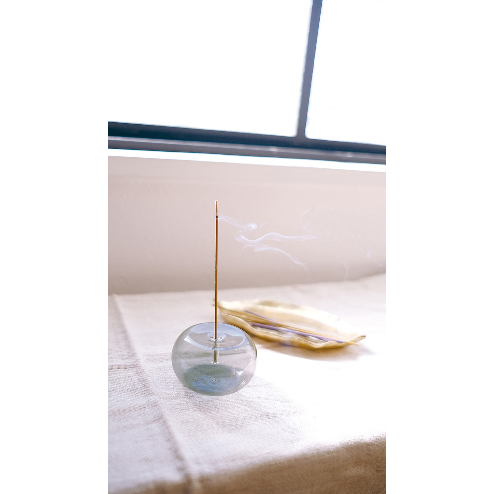 インセンスホルダー incenseholder-03086 ブラック カーヴストーン インセンス