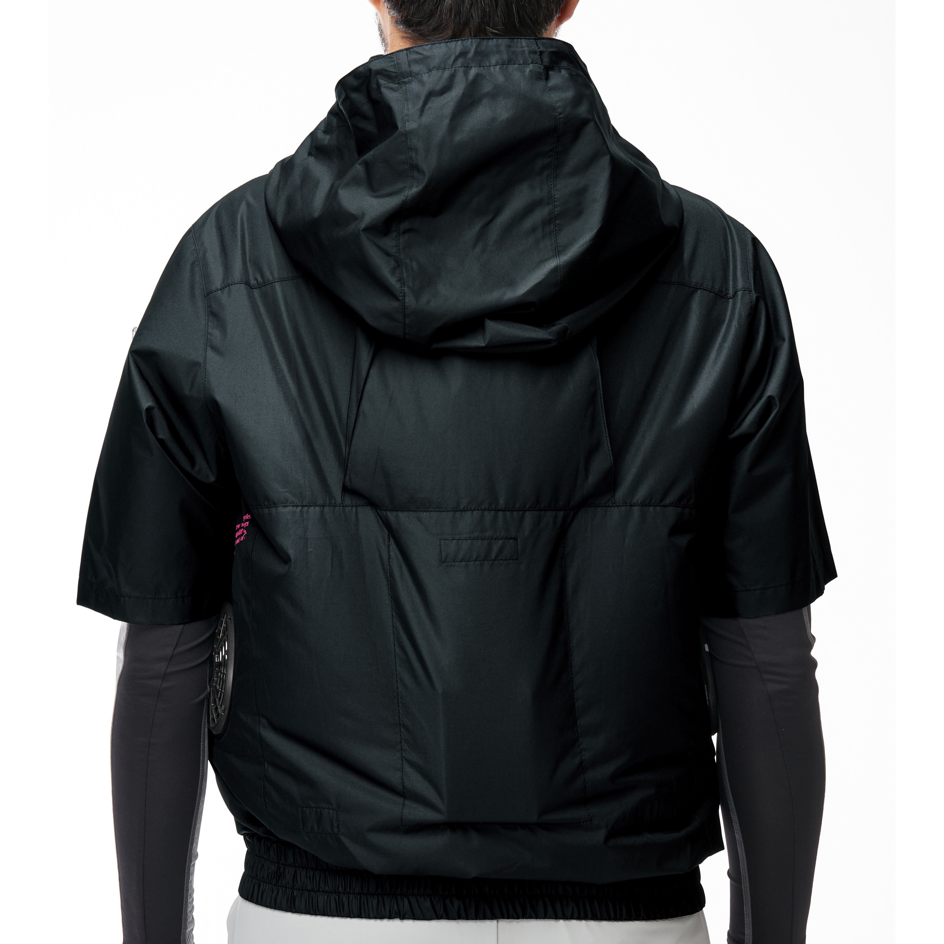 8845 The tough 空調風神服チタンフード半袖ブルゾン サイド